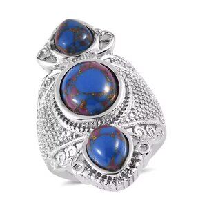 Mojave Purple Turquoise 7.65 ctw Ring in Stainless Steel